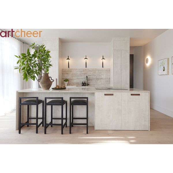 Eco-Friendly Modular Kitchen Cabinet with 3 Years Guarantee and Customized Color for Modern Living