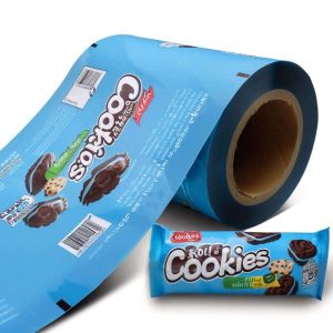 Multi color printed plastic laminated roll film custom size for condiment snack