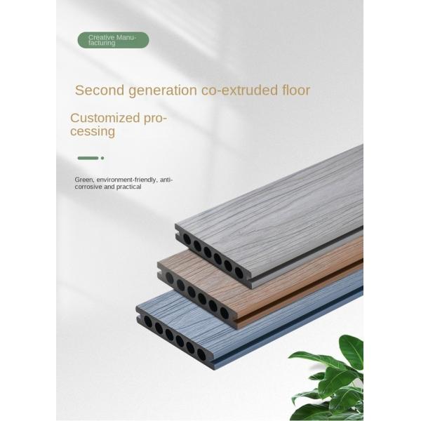 Водоустойчивое на открытом воздухе пластиковое деревянное оформление панели планок 140x23mm WPC внешнее украшая справляющся материал