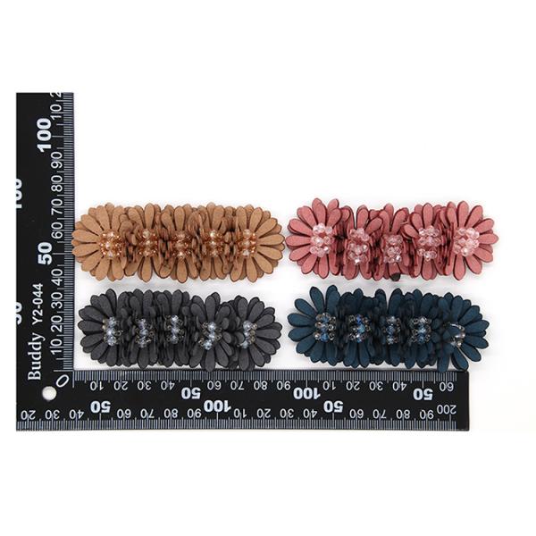 Handicrafts Chrysanthemum Crystal Shoe Buckles With SGS Certification