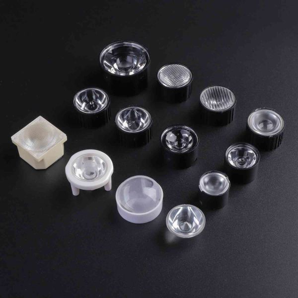 1W PMMA LED Optical Lens 45 Degree Viewing Angle for LED Spotlight & Downlight Manufacturers