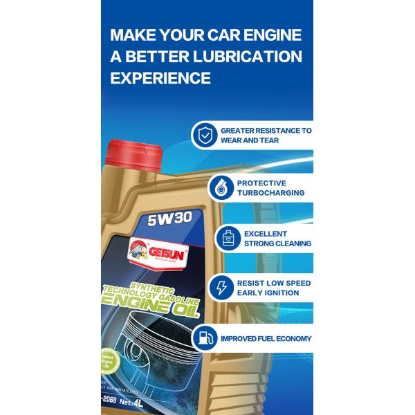 Euromagnético sintético 0W-30 5w30 Aditivos de aceite de motor de gasolina personalizados