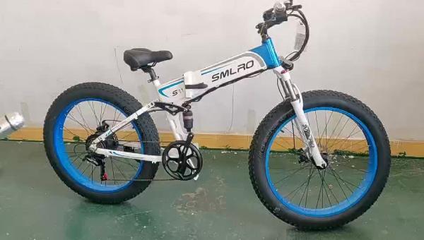 1KW 26 Inch Fat Tire Electric Bike 31MPH With 70-80Nm Torque