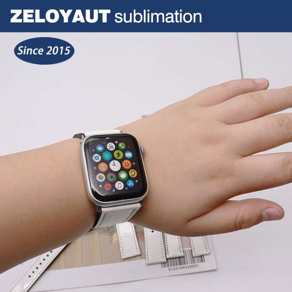 Wholesale Luxury Customizable Apple Smart Watch Band Sublimation Leather Crafts with Animal Flower Reading Styles
