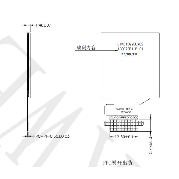 1.3-дюймовый LCD умный носимый дисплей квадратный IPS TFT LCD дисплейная панель