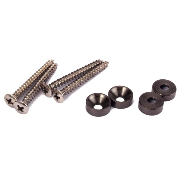 Ferrulas de pescoço de guitarra de metal ergonômico conjunto de ferramentas com parafusos de prata de durabilidade