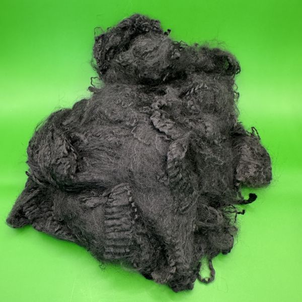 Custom Size Low Melt Polyester Fiber Virgin Black 4D 51mm for Soft Toy Plush Doll Stuffed Stuffing Lightweight Comfortable