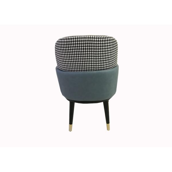 Restaurant 54cm 87cm Wrought Iron Upholstered Dining Chairs