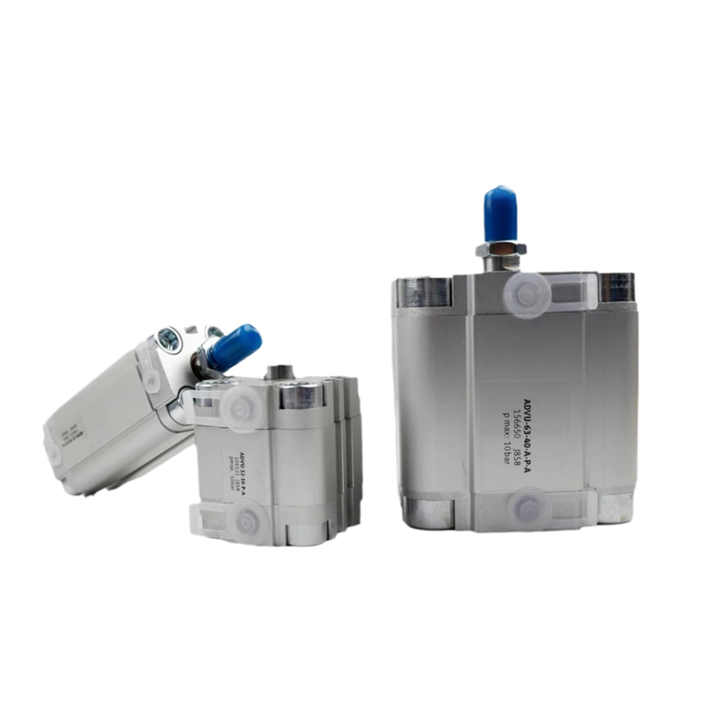 Festo ADVU-12-5-P-A 156500 Double-Acting Compact Pneumatic Cylinder 12mm Bore 5mm Stroke Magnetic Piston for Proximity Sensor ISO 6432
