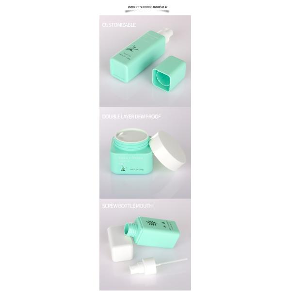 Elegant Green Cosmetic Packaging Sets 50g 80g 100ml 160ml Simple Style