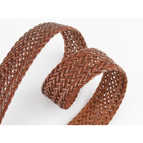 Niche, hip-hop, Instagram style, fashionable woven belt, bohemian, versatile, hole-free belt