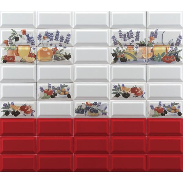 Azulejos de pared de porcelana tipo metro brillantes, cuerpo blanco, 75x152mm 150x305mm