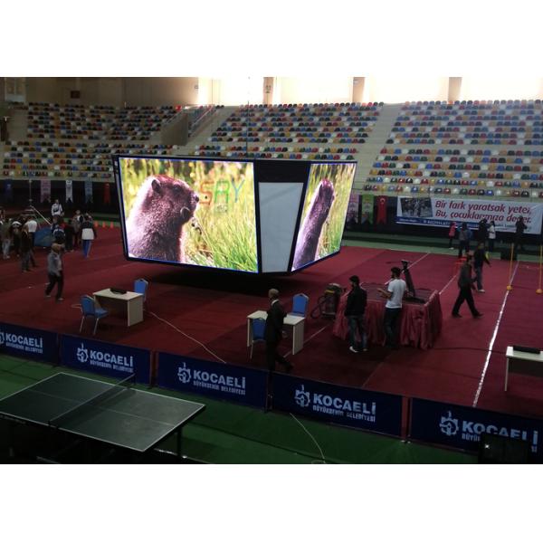 Large 8mm Stadium Perimeter LED Display , SMD3535 Full Color LED Scoreboard