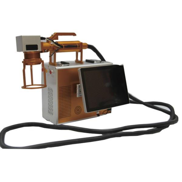 1064nm Laser Wavelength Laser Etching Machine For Stainless Steel , 5 Meter Cable Line