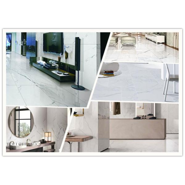 Bright 24 X 48 Floor Tile , Classic Carrara Porcelain Tile Matte Surface