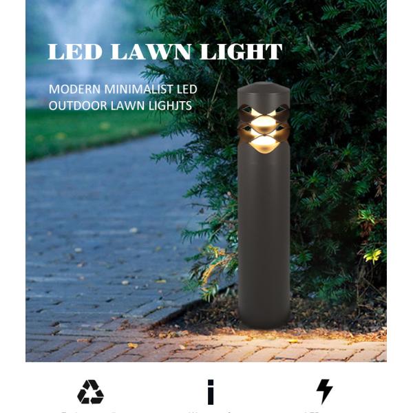 Outside LED Lawn Lights Garden 130x130x600MM E27 Decorative Lawn Yard Bollard