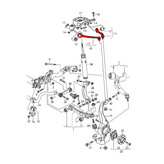 Auto Repair Parts Front Upper Control Arms Fit 4GD407505 for AUDI A4 A5 Q5 A6 A7 RS5 RS6 RS7