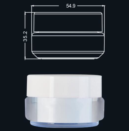 Пустой пластиковый косметический опарник сливк, контейнеры сливк заботы кожи косметические