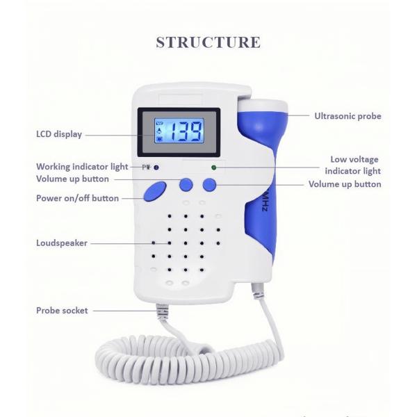 GHFD 100E Handheld Pregnant Heartbeat Fetal Doppler Equipment