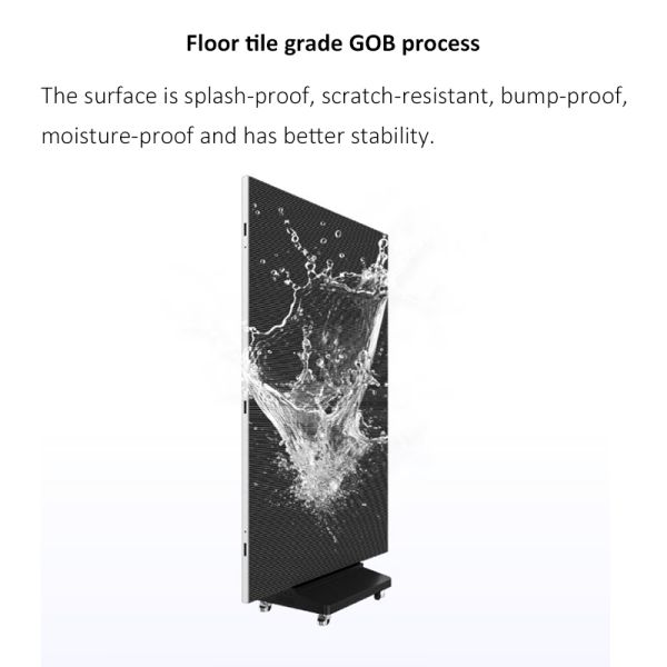 Vertical Pulley 3 Fold Double Sided Advertising Machine LED Digital Poster Screen