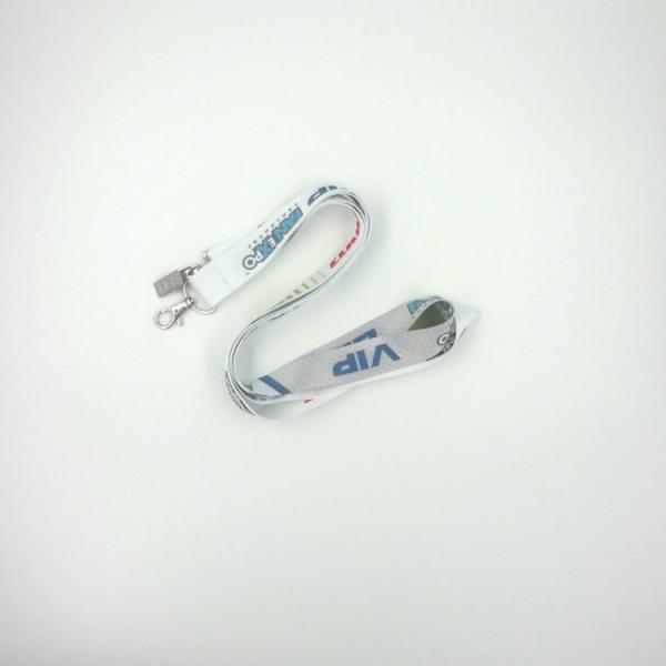 Silkscreen Printing Full Colour Lanyards , 0.6mm To 2.5mm Thick Name Badge Lanyard
