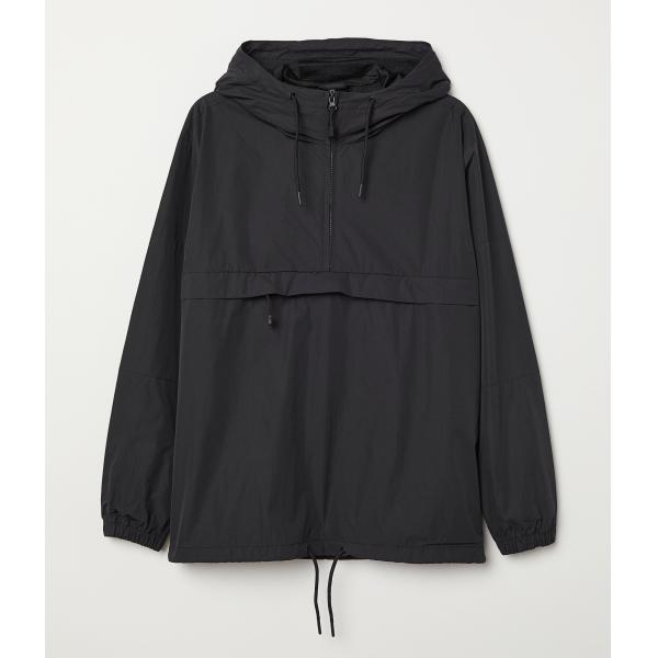 Waterproof 100% Polyester Fiber Lightweight Windbreaker Jacket Pullover Hooded