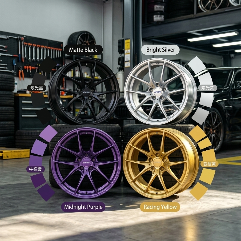 CF3 Style Monoblock Forged Wheel 18/19/20/21/22 Inch Concave Multi Spoke Alloy Wheel for BMW Audi Mercedes Tesla 6061 T6