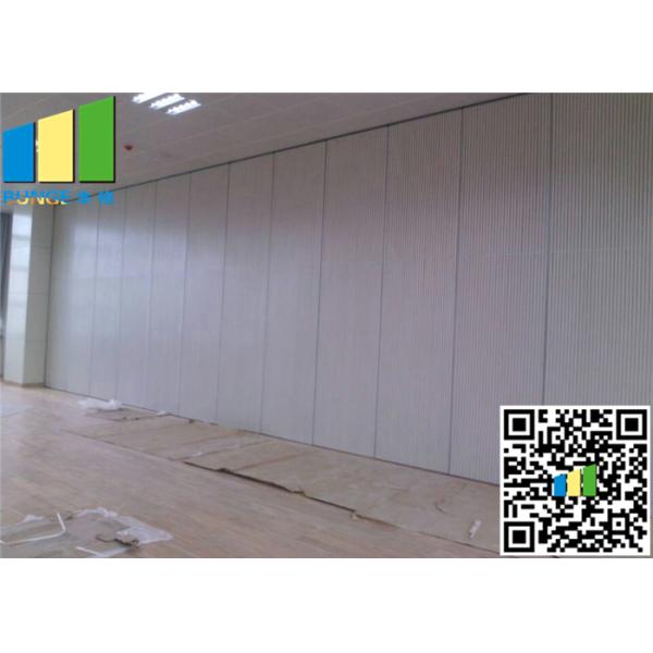 White Laminate Finish Sliding Foldable Partition Wall For Meetting Room