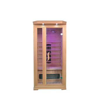 Ceramic Heater Hemlock Home Sauna Room Wood Color Computer Control Panel