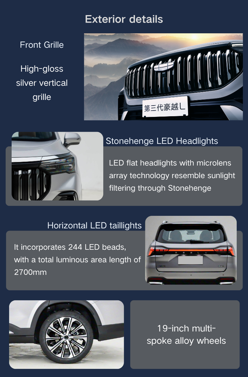 2026 for Haoyue L Okavango Gas/Petrol 1.5TD Automatic Turbo 5-door 6-seater SUV