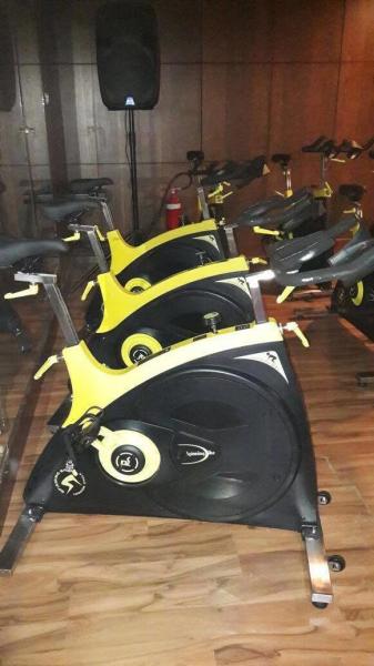 Commercial spinning bike