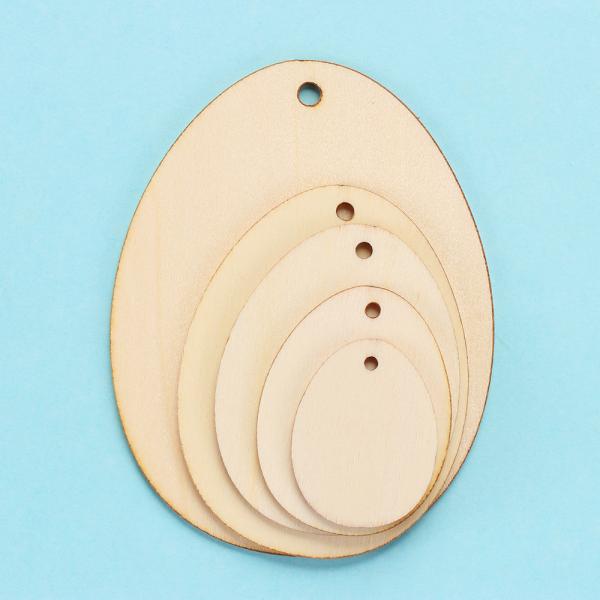 Обломоки вися ремесла 60mm незаконченные деревянные прикрывают деревянные блоки