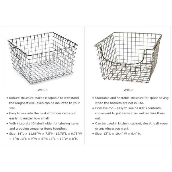 AISI Stainless Steel 304 Surgical Instrument Sterilization Containers Wire Storage Basket