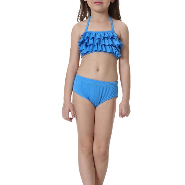 Swimmable Little Girl Mermaid Bathing Suit Sea - Maid Ruffles For Pool / Beach