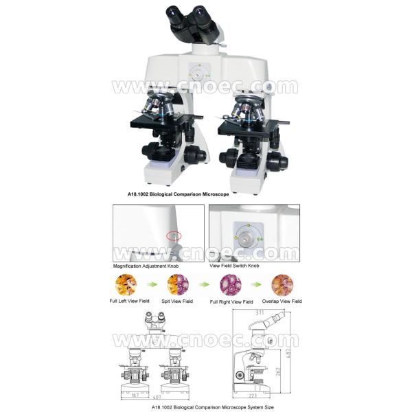 1000x Wide Field Research Forensic Comparison Microscope A18.1002