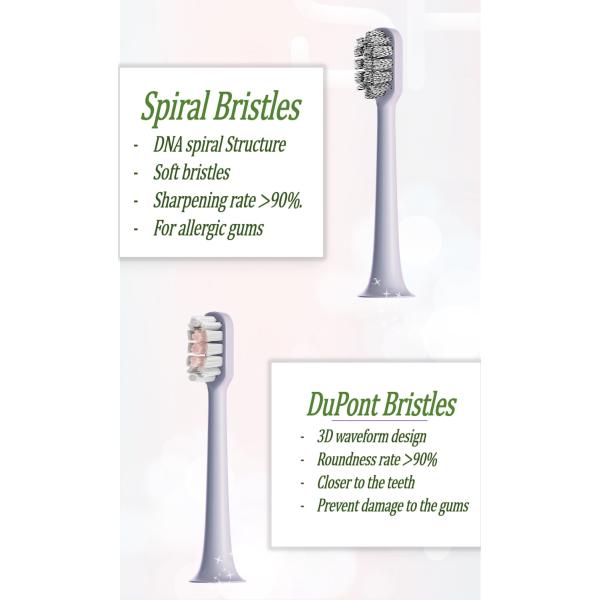 Cuidado oral esterilizado con UV de calidad Cepilla dental eléctrica recargable Q13 con taza de viaje