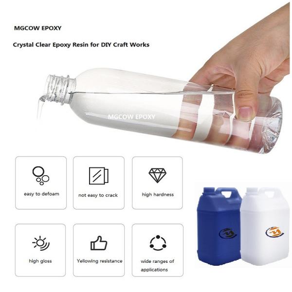 1:1 коэффициента смешивания эпоксидной смолы высокого лоска кристально ясное