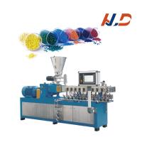 Máquina de extrusão de pellets de parafusos duplos de plástico de PVC PET PA de cor