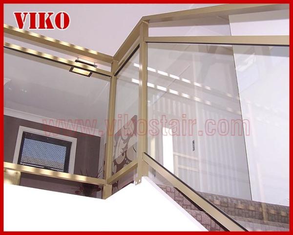 Glass Spigot For Glass Railing VH115SB 304 stainless steel Cap Handrail Glass Spigot Tempered glass UChannel RailingClea