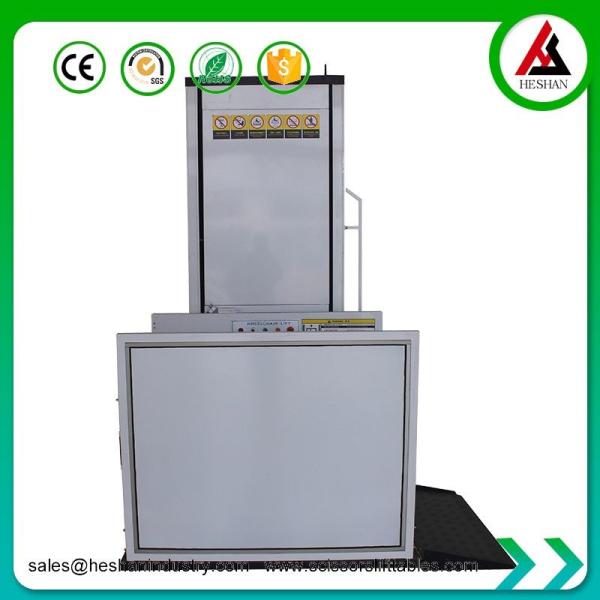Outdoor Small Vertical Wheelchair Lift Handicap Hydraulic Home Elevators