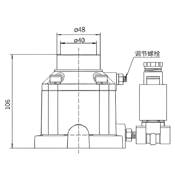 Optimize System JQF Intake Control Valve 40mm Orifice 15 Bar Maximum Pressure