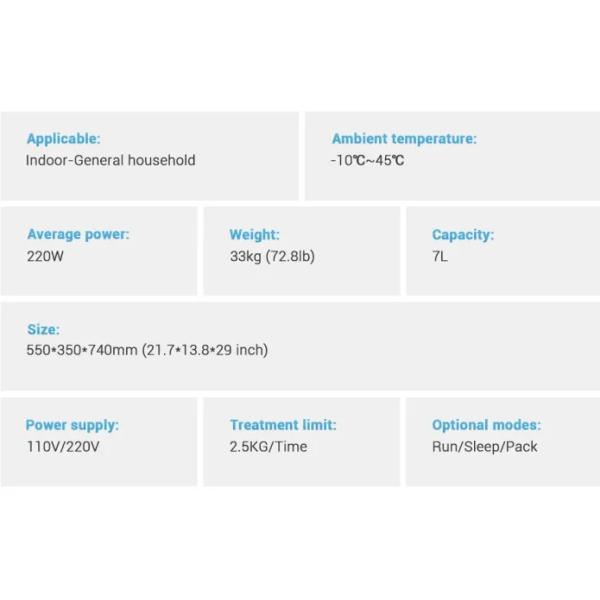 7L Food Cycler Compostador eléctrico para interiores Biológico Fertilizante orgánico rico
