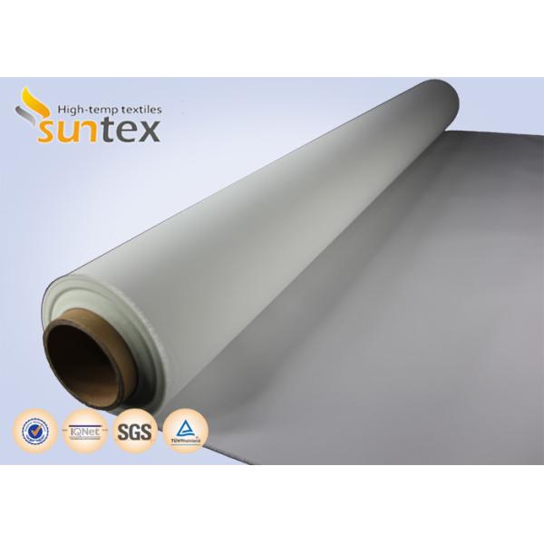 0.21mm Plain/Twill PU Coated Fiberglass Fabric, Fire Protection Compensator & Curtain Cloth