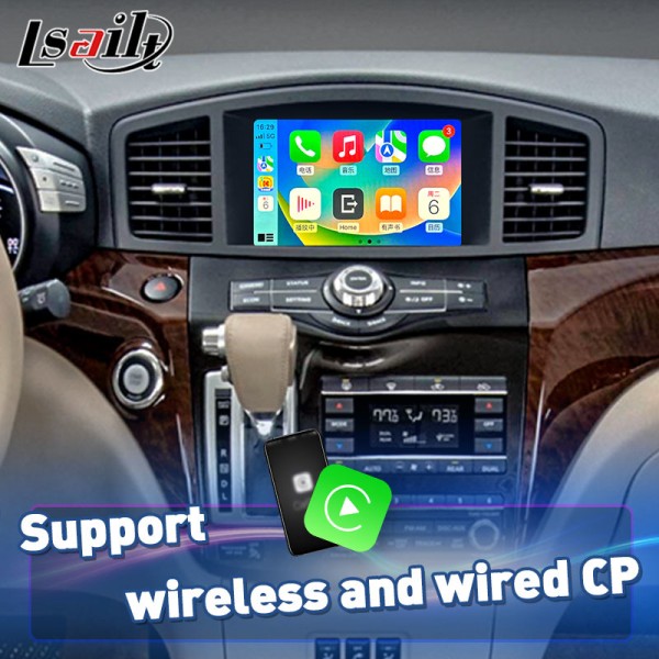 Lsailt Wireless Android Auto Carplay Screen for Nissan Quest E52 2010-2017