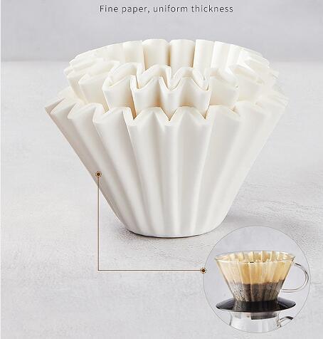 Customized Coffee Machine Hand Brewed Paper Coffee Filter with Flexographic Printing