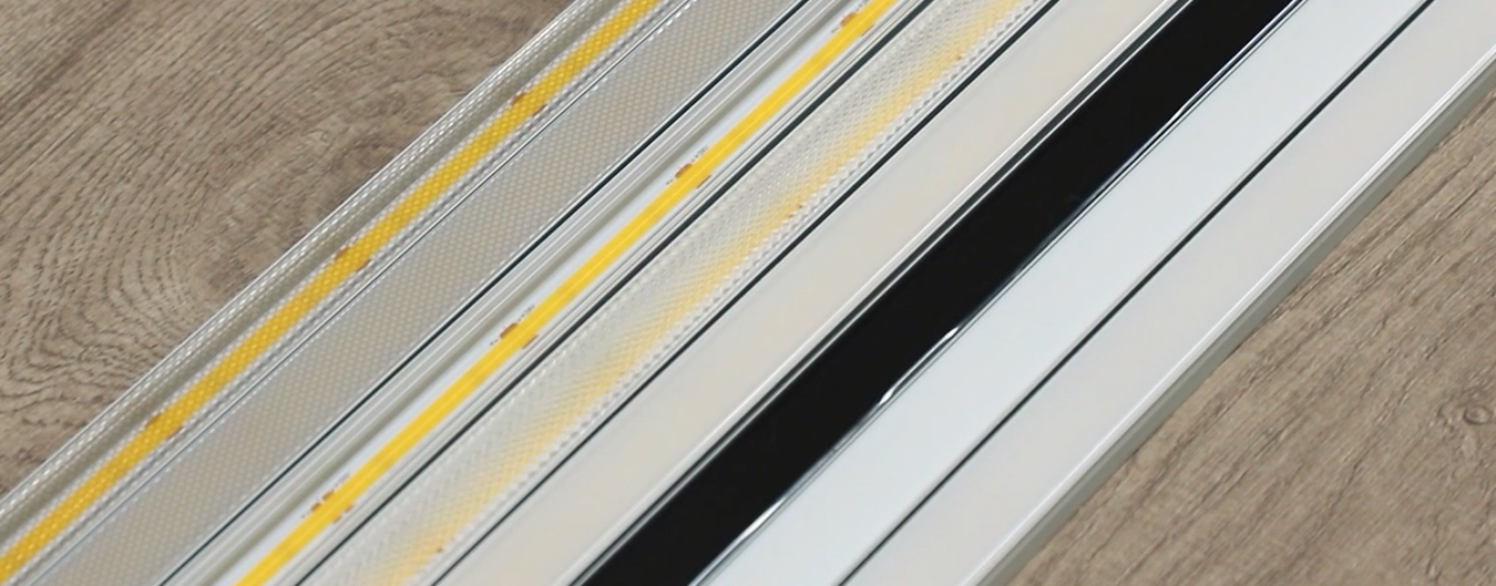 6063 T5 Aluminum Alloy LED Strip Channel with PC Diffused Cover for Surface Mounted Linear Lighting