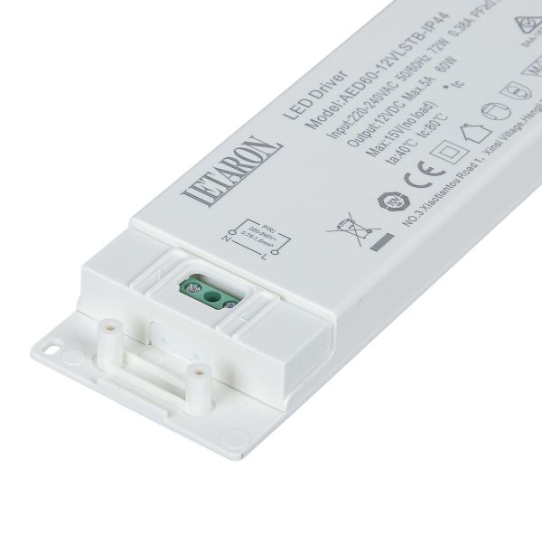IP44 Waterproof LED Driver for Bathroom Mirror System 12v Dc Constant Voltage Led Driver 60W IP44 LED Driver