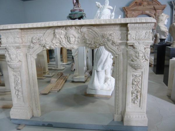Nature Marble Statue fireplace mantel,China stone carving fireplaces supplier, decorative fireplace  mantel for indoor