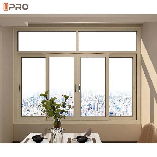 Insulated Aluminum Casement Windows Burglar Proof And Fly Screen Mesh Integrated