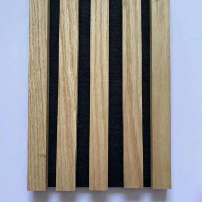 Os painéis acústicos do Mdf da tira de madeira soam - o absorção de 21mm para a parede